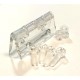 Balama acrilica 45x35mm cu surub, pentru plexiglas, PVC, policarbonat