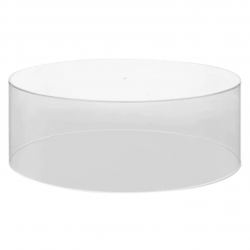 Cutie cilindrica, plexiglas transparent, diametru 100mm, inaltime 100mm