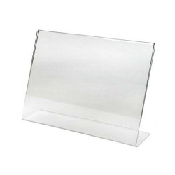 Suport transparent pentru tiparituri A6, tip L (105x148mm), landscape